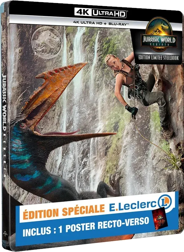 Le steelbook Édition spéciale E.Leclerc de Jurassic World : Renaissance