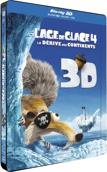 L'Âge de glace 4 : La Dérive des continents, Steelbook