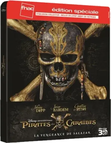 Pirates des Caraïbes: La Vengeance de Salazar, 3 steelbooks