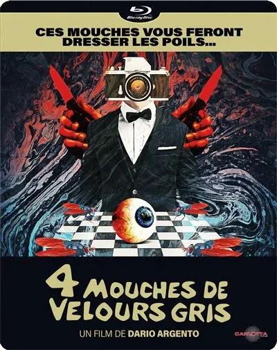 Quatre mouches de velours gris, Steelbook